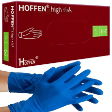Рукавички латексні Hoff Мedical High Risk текстуровані нестерильні без пудри,розм.S