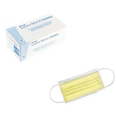Маски медичні одноразові нестерильні, жовті 50шт medicom