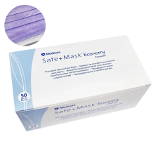 Маски медичні одноразові нестерильні, лаванда 50шт medicom