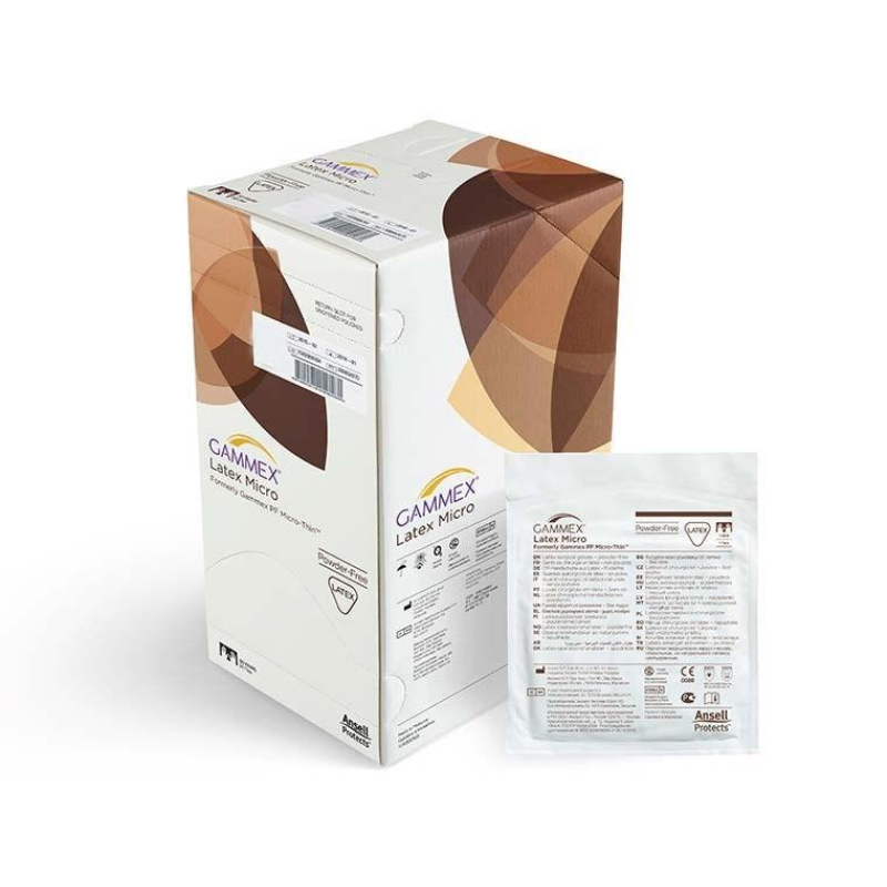 Рукавички Gammex PF Sensitive хірургічні латексні, тонкі, неопудрені, коричневого кольору розмір:7