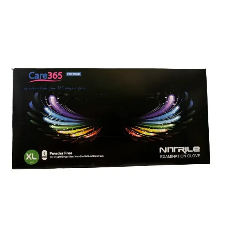 Рукавички нітрилові чорні щільні 5 г, Care365 Premium (100 шт./уп.) р.XL Рукавички нітрилові чорні щільні 5 г, Care365 Premium (100 шт./уп.) р.XL