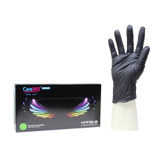 Рукавички нітрилові чорні щільні 5 г, Care365 Premium (100 шт./уп.) р.S