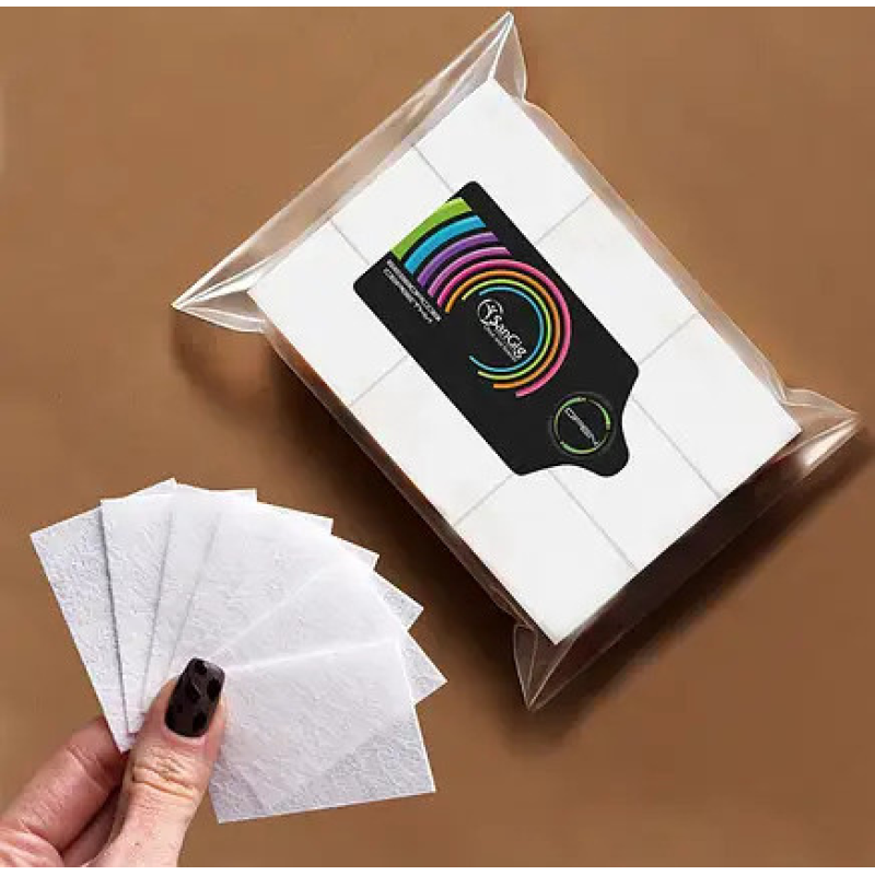 Безворсові серветки SanGig 400 шт - 6х4 см Білі Безворсові серветки SanGig 400 шт - 6х4 см Білі