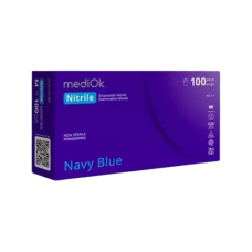 Рукавички нітрилові міцні 4,2 гр. mediOK Navy L темно-сині 100шт
