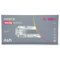 Рукавички нітрилові MediOk by AMPri ASH (100 шт/50 пар) сірі, Сірий,XL