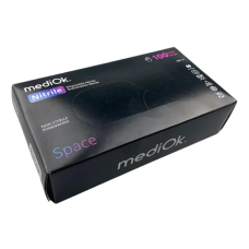 Рукавички нітрилові, нестерильні (100 шт/уп), MediOk Nitrile Space, Чорний, L