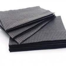 Серветки - нагрудник медична 3-х шарова 33*44 см (50 шт. в пачці) колір чорний