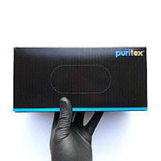 Рукавички нітрилові ТМ Puritex 4,5 гр. чорні М