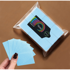 Безворсові серветки SanGig 1000 шт - 6х4 см Блакитні