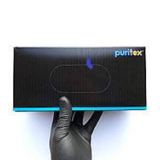Рукавички нітрилові ТМ Puritex 4.5 гр. чорні L