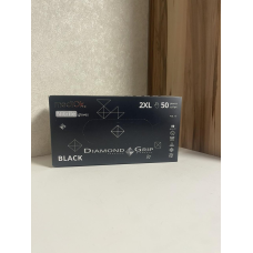 Рукавички нітрилові GRIP BLACK розмір 2XL (щільність 8,6 г) підвищеної міцності чорні неопудрені (25пар/1уп) Mediok