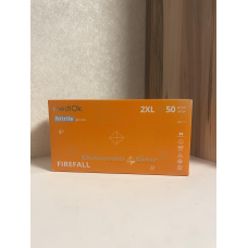 Рукавички нітрилові GRIP ORANGE розмір 2XL (щільність 8,6 г) підвищеної міцності неопудрені (25пар/1уп) Mediok