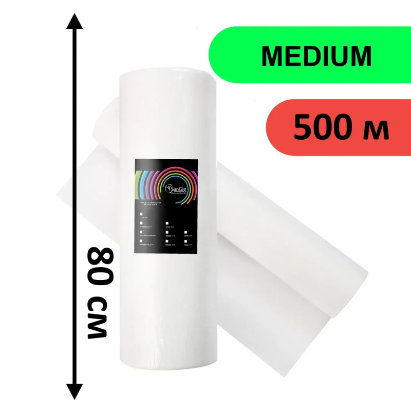Простирадло в рулоні SanGig 0.8х500 м - Medium Білий