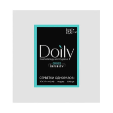 Серветки у пачці, 20х20 см, 100 шт., 45г/м2, спанлейс,  Doily Cross Infiniti текстура сітка