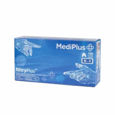 Рукавички нітрилові MediPlus NitryPlus 3,7 г Сині, розмір M, 100 шт