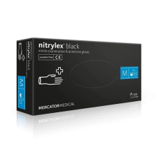 Рукавички нітрилові Nitrylex Black Mercator Medical M (100 шт)