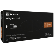 Рукавички нітрилові Nitrylex Black Mercator Medical XL (100 шт)