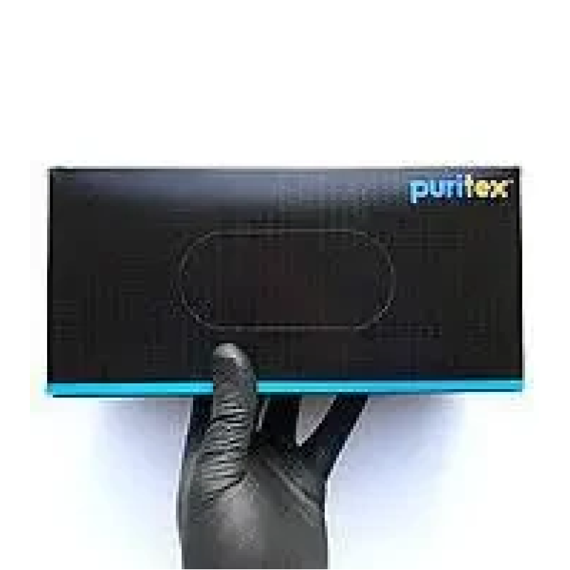 Рукавички нітрилові ТМ Puritex 4.5гр.  чорні  L
