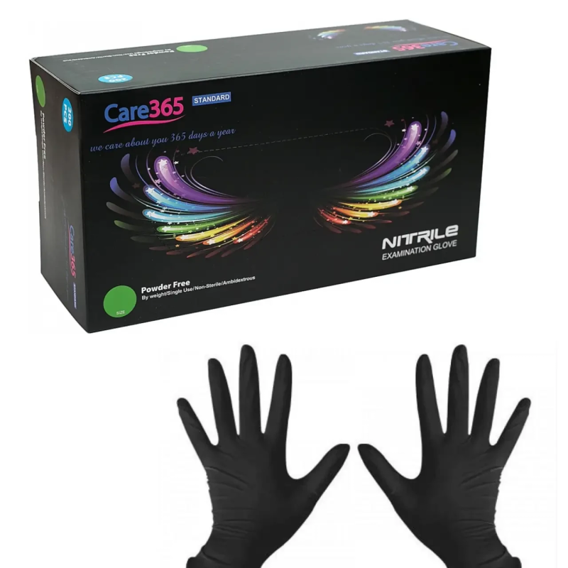 Рукавички нітрилові Care 365 розмір L чорні. Рукавички нітрилові Care 365 розмір L чорні.